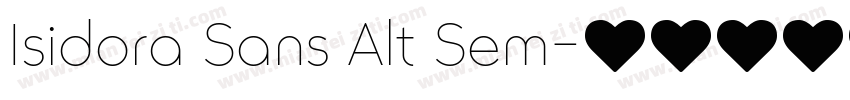 Isidora Sans Alt Sem字体转换